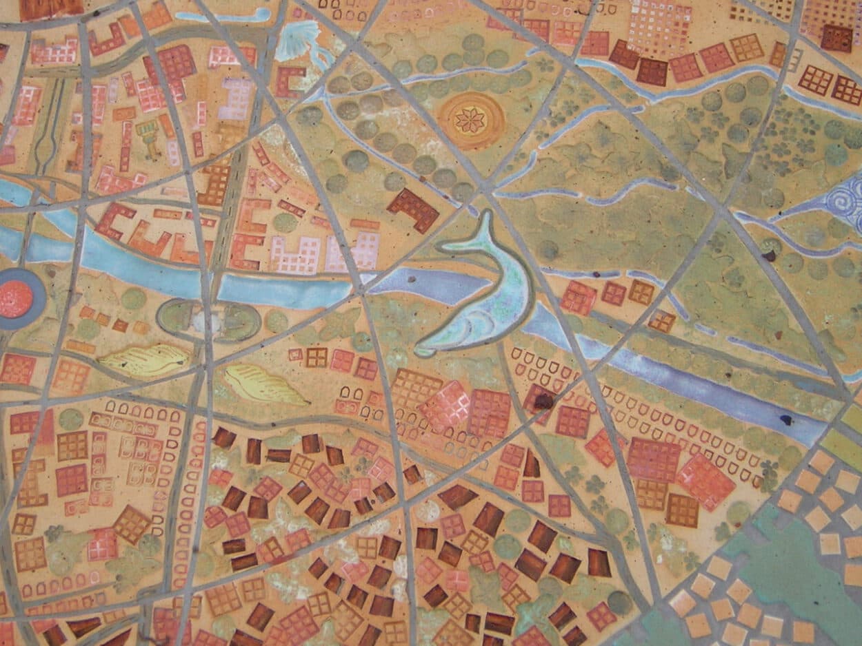 Bodenmosaik München Detail